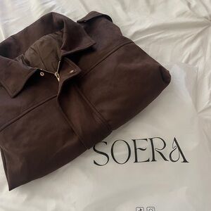 Brown faux suede SOERA Jacket